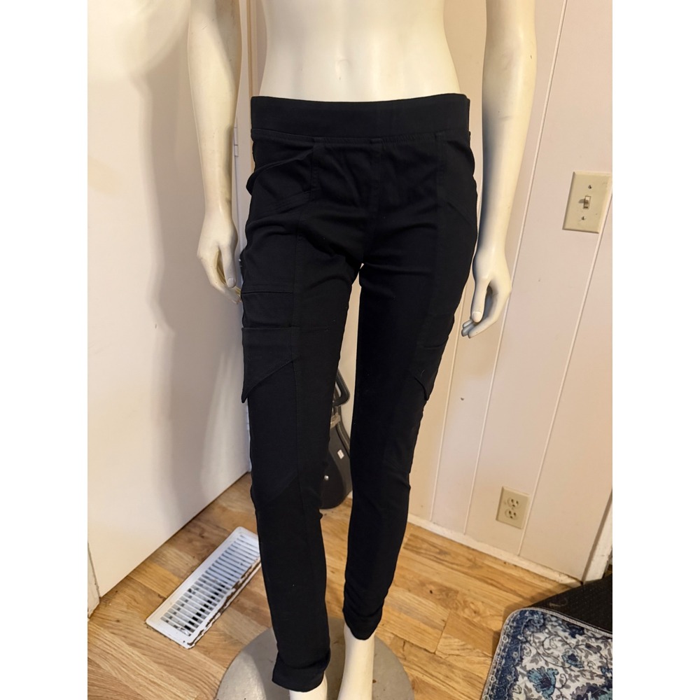 Prairie Underground Sueded Archer Black Bodycon Cargo Slim Pants Size S/M